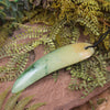 Flower Jade Pounamu Taniwha Tooth pendant