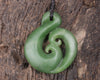 Koru carved from Hapopo Pounamu - NZ Greenstone
