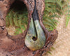 Hei Matau or Fish Hook carved from Totoweka Pounamu - NZ Greenstone