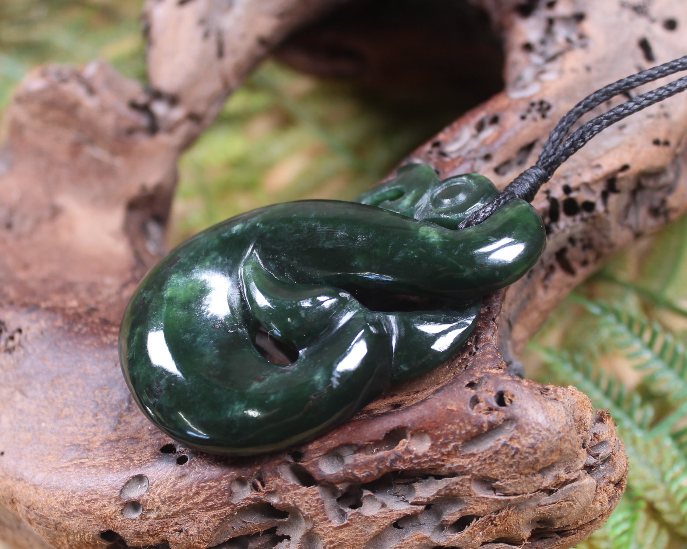 Manaia carved from Kawakawa Pounamu - NZ Greenstone