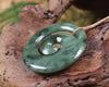 Koru or Spiral carved from Inanga Pounamu - NZ Greenstone