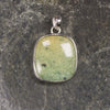 Sterling Silver Greenstone Pendant carved from Flower Jade Pounamu - NZ Greenstone