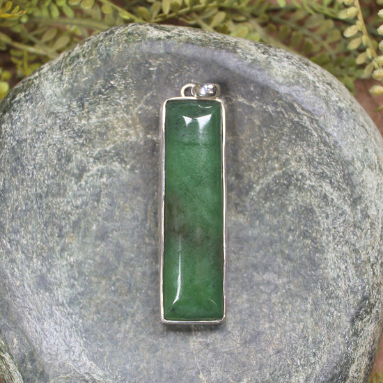 Sterling silver hapopo pounamu pendant