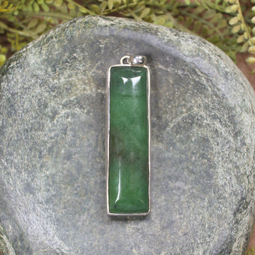 Sterling silver hapopo pounamu pendant