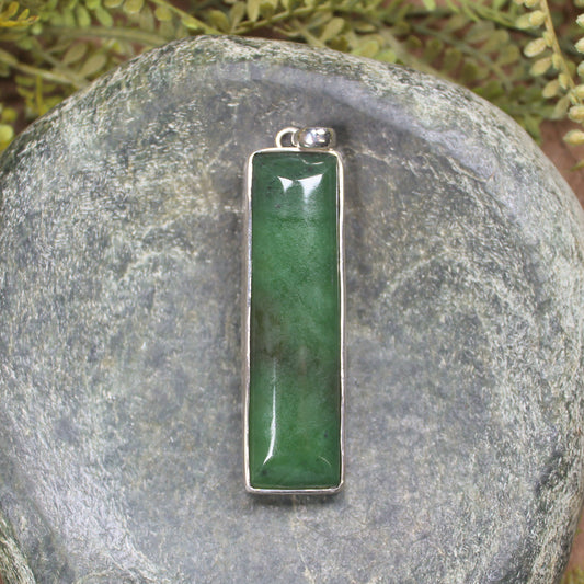 Sterling silver hapopo pounamu pendant