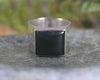 Sterling Silver Kawakawa Pounamu Ring - NZ Greenstone