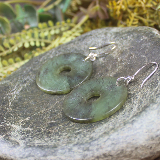 Porowhita Pounamu earrings