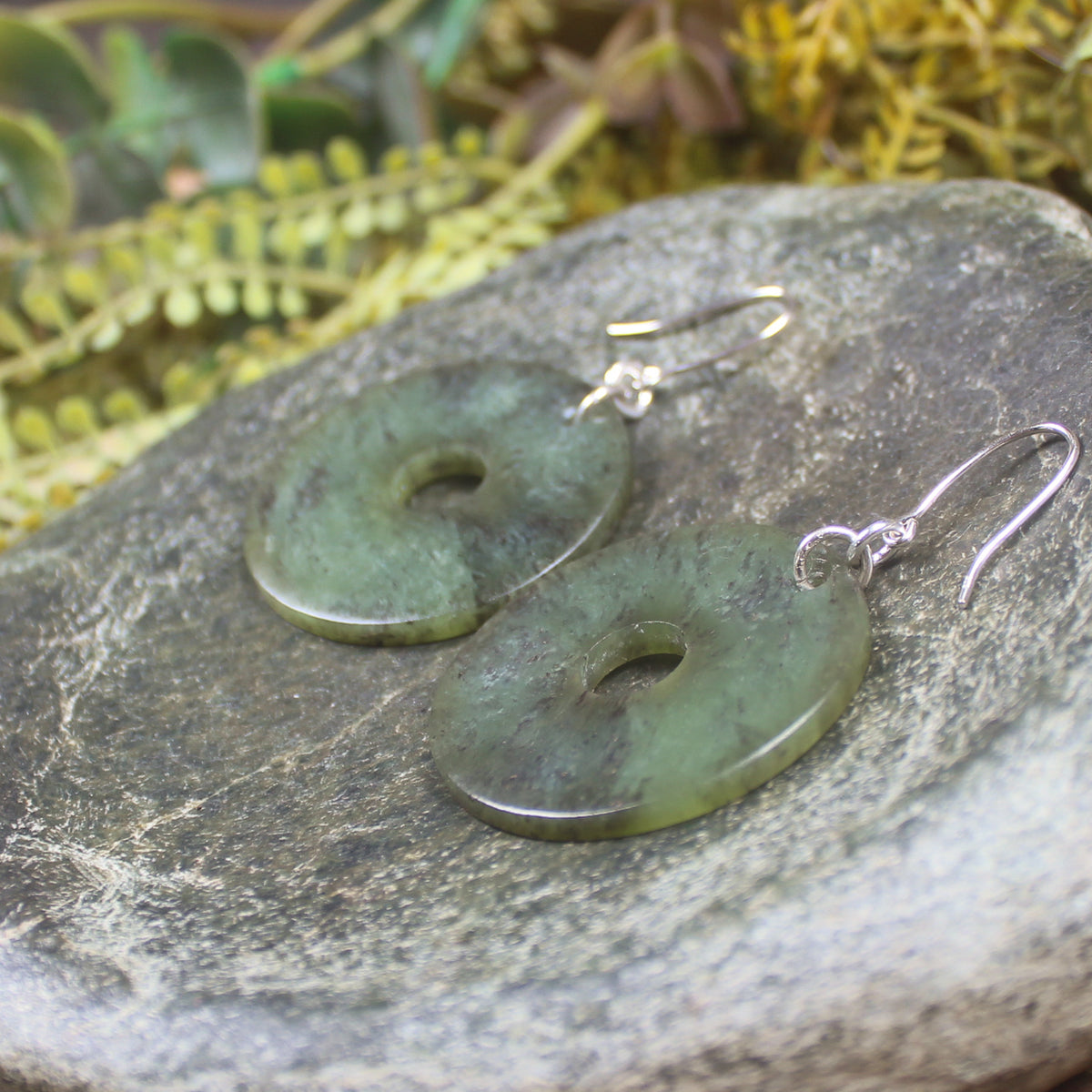 Porowhita Pounamu earrings