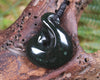 Hei Matau or Fish Hook carved from Kawakawa Pounamu - NZ Greenstone