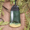 Flower Jade Pounamu Toki Pendant - NZ Greenstone