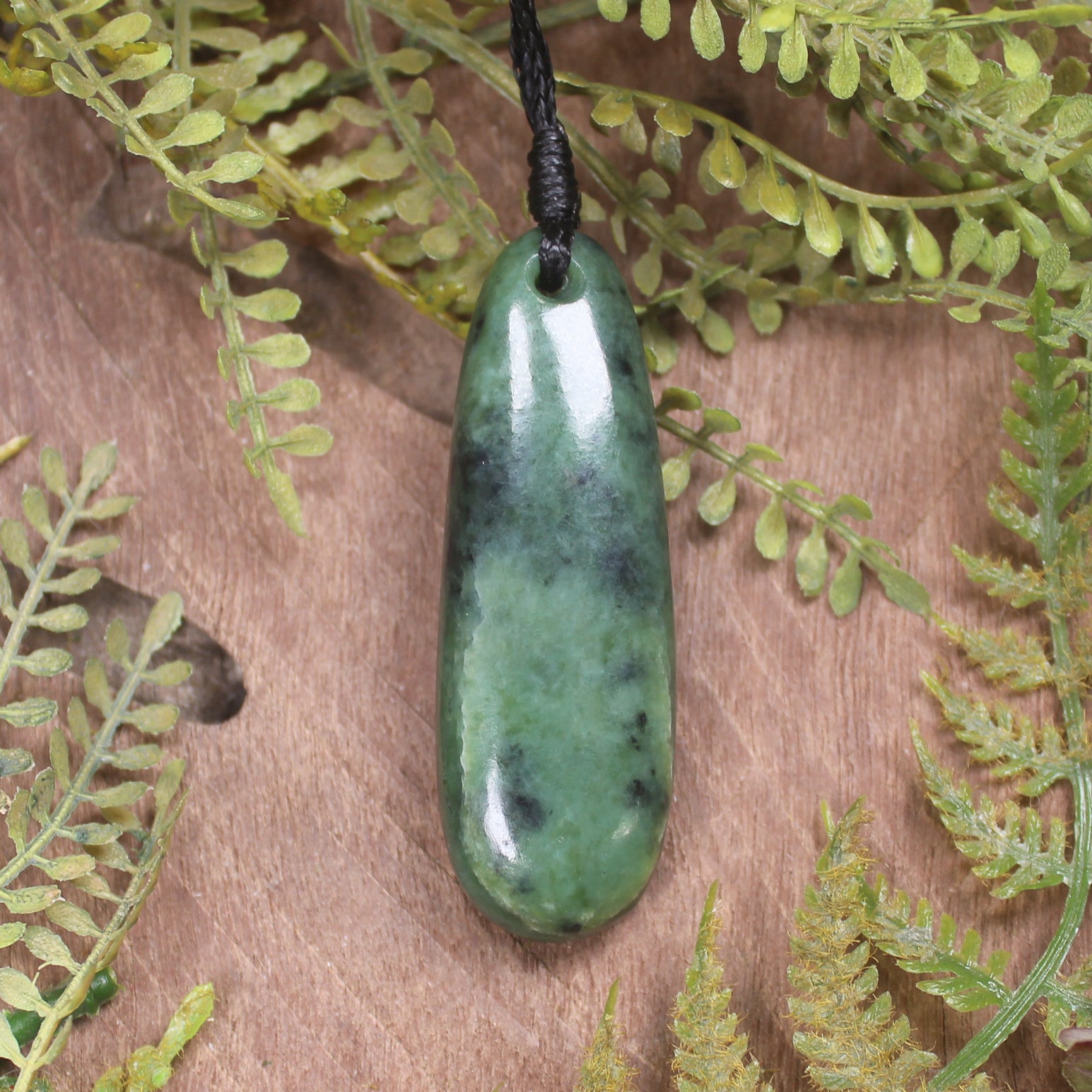Roimata or Teardrop carved from Inanga Pounamu - NZ Greenstone