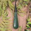 Roimata or Teardop carved from Hapopo Pounamu - NZ Greenstone