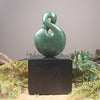 Twist Sculpture carved from Hapopo Pounamu - NZ Greenstone