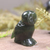 Pounamu owl sculpture