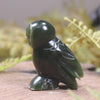 Pounamu owl sculpture