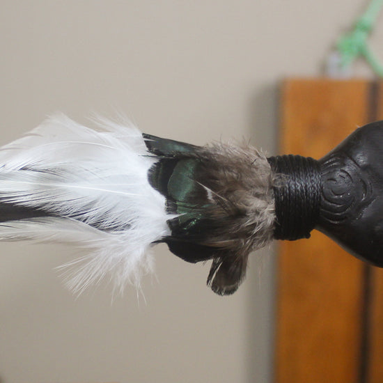 Taiaha with Pounamu Arero