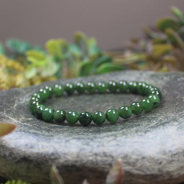 Kawakawa Pounamu beaded bracelet