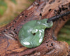 Hei Matau or Fish Hook carved from Hapopo Pounamu - NZ Greenstone