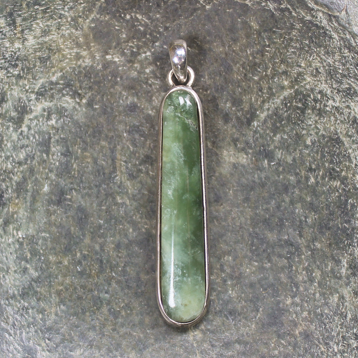 Sterling silver hapopo pounamu pendant