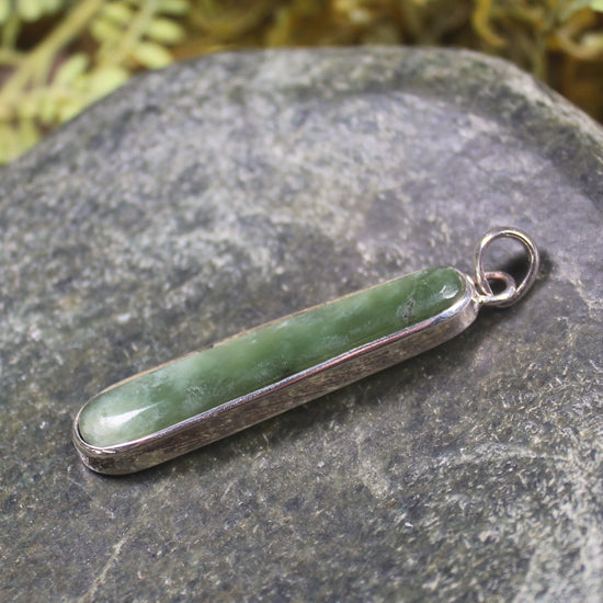 Sterling silver hapopo pounamu pendant