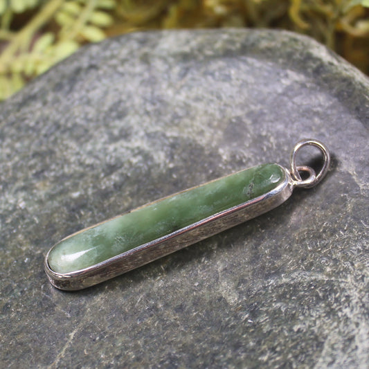 Sterling silver hapopo pounamu pendant