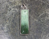 NZ Greenstone Medium Sterling Silver Pendant (BM517) Kawakawa Pounamu