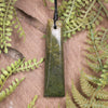 Flower Jade Pounamu Toki Pendant - NZ Greenstone
