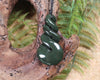Twist carved from Rimu Pounamu - NZ Greenstone