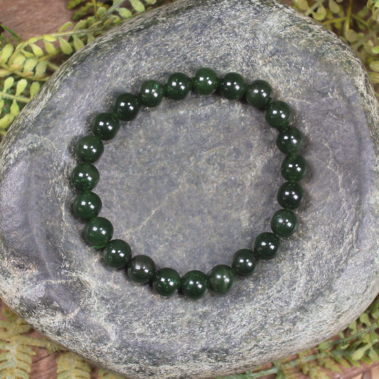 Kawakawa Pounamu beaded bracelet