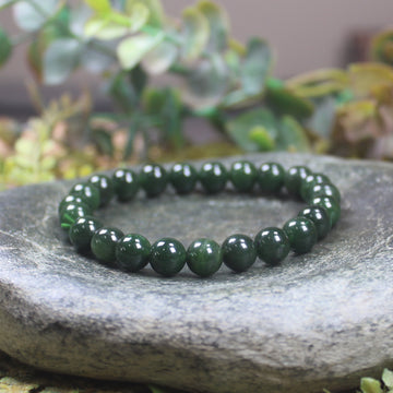 Kawakawa Pounamu beaded bracelet