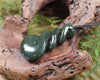 Twist carved from Rimu Pounamu - NZ Greenstone