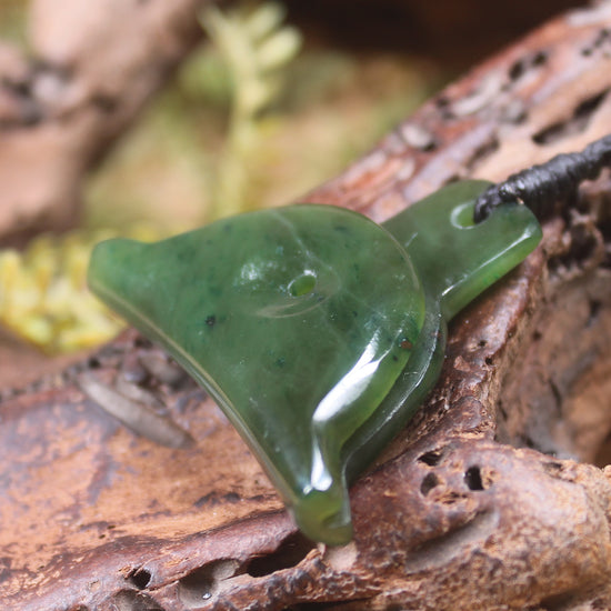 Dog Whistle carved from Kawakawa Pounamu - NZ Greenstone