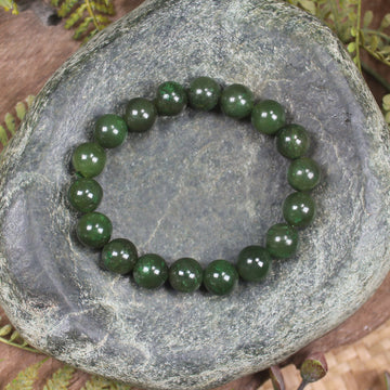 Kawakawa Pounamu beaded bracelet