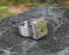 Sterling Silver Flower Jade Pounamu Ring - NZ Greenstone