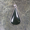 Kawakawa Pounamu pendant set in Sterling Silver - NZ Greenstone