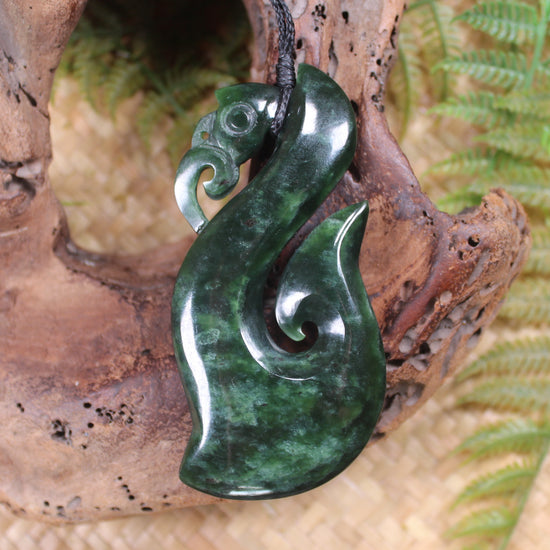 Manaia carved from Kawakawa Pounamu - NZ Greenstone
