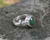 Sterling Silver Hapopo Pounamu Ring - NZ Greenstone