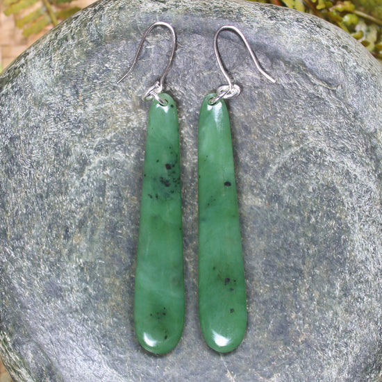 Hapopo Pounamu Earrings