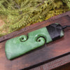 Hapopo Pounamu Toki with Koru