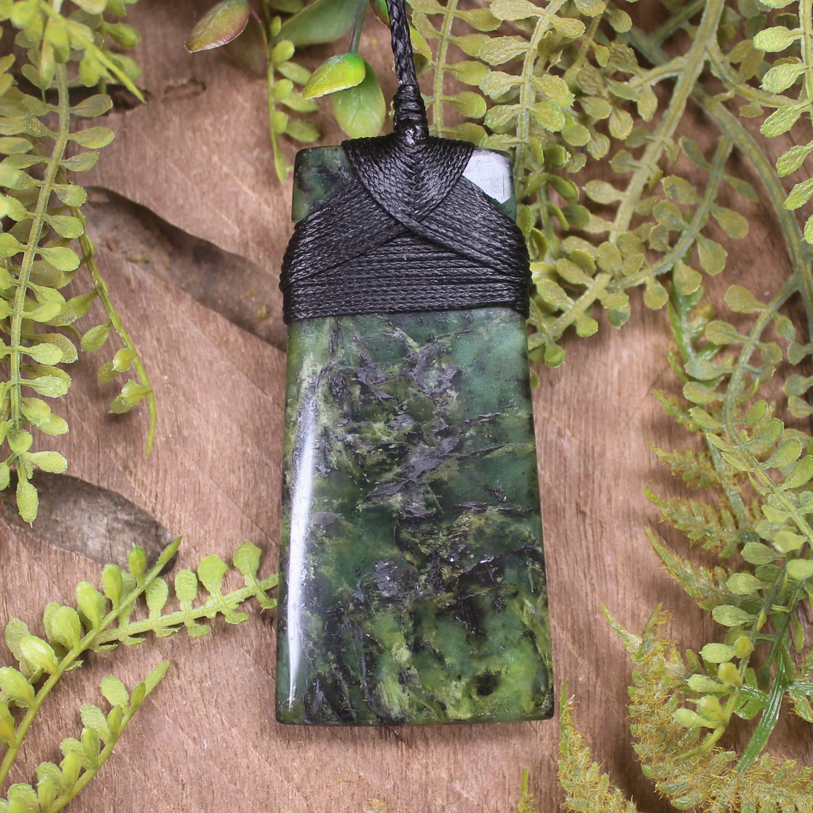 Douglas Creek Pounamu carved into a Toki Pendant - NZ Greenstone