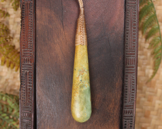 Flower Jade Pounamu Roimata Pendant - NZ Greenstone