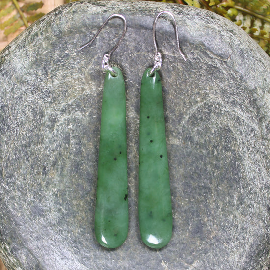 Hapopo Pounamu Earrings