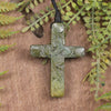 NZ Greenstone Cross pendant 