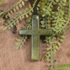NZ Greenstone Cross pendant 