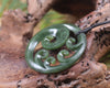 Koru carved from Hapopo Pounamu - NZ Greenstone