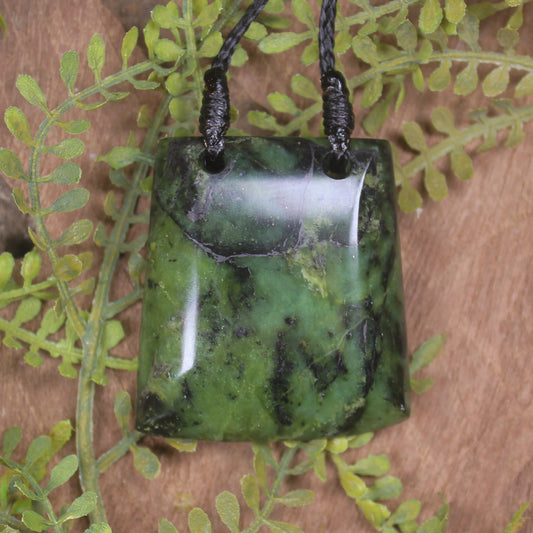 Douglas Creek Pounamu carved into a Toki Pendant - NZ Greenstone