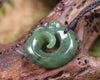 Koropepe carved from Hapopo Pounamu - NZ Greenstone