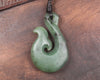Whale tail carved from Hapopo Pounamu - NZ Greenstone