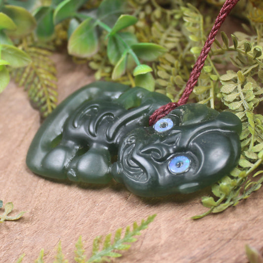 Hei Tiki carved from Tangiwai Pounamu - NZ Greenstone
