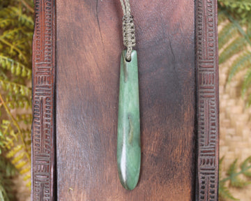 Roimata Teardrop carved from Hapopo Pounamu - NZ Greenstone